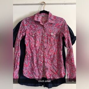 Sz Small Cinch Button Down Shirt